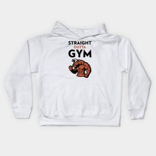 Straight Outta Gym Kids Hoodie